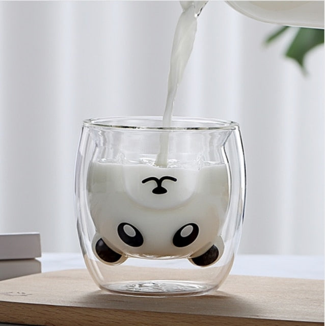 Double Layer Glass Mug